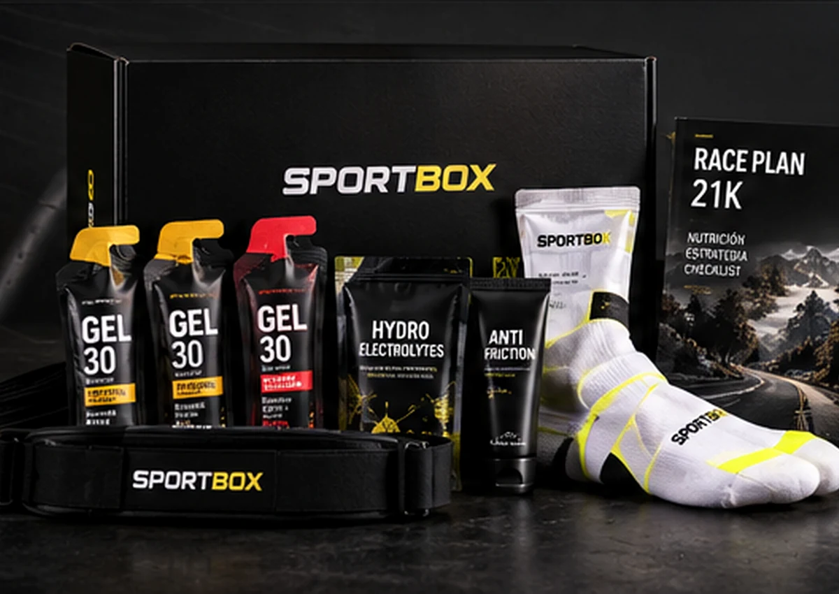 Concepto visual de la Half Marathon Box de SPORTBOX